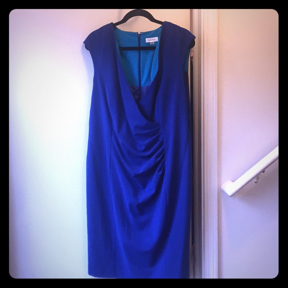Cobalt blue Calvin Klein dress size 14W